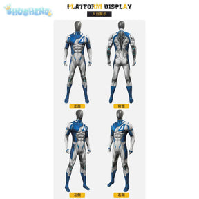 Reed Richards Mister Fantastic Cosplay Costume Halloween Carnival Tight jumpsuit Man Fantasia uniform Set XS-XXXL