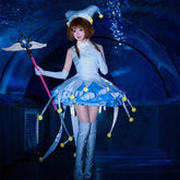 Anime Card Captor KINOMOTO SAKURA Cosplay costume Women's Dress Socks Hat Prop Accessories Set Halloween Carnival Sweet Uniform