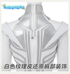 Cosplay Hela White Outfit Halloween Cosplay Costume Set Bodysuit White Jumpsuit Superheroine Costume With Cape Suit