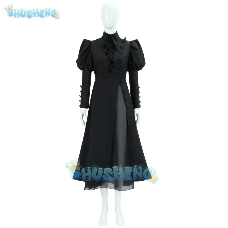 Wicked Glinda Elphaba Cosplay Witches Costumes Clothes Movie Party Role-playing Pink Suit Black Cape Dress Ball Gown Robe Hat
