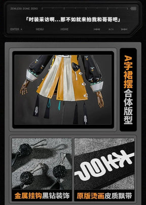 Zenless Zone Zero Belle Cosplay Costume Yunkui Summit Uniform Delicate Sunlight Headwear Phaethon Wise Halloween Party Women