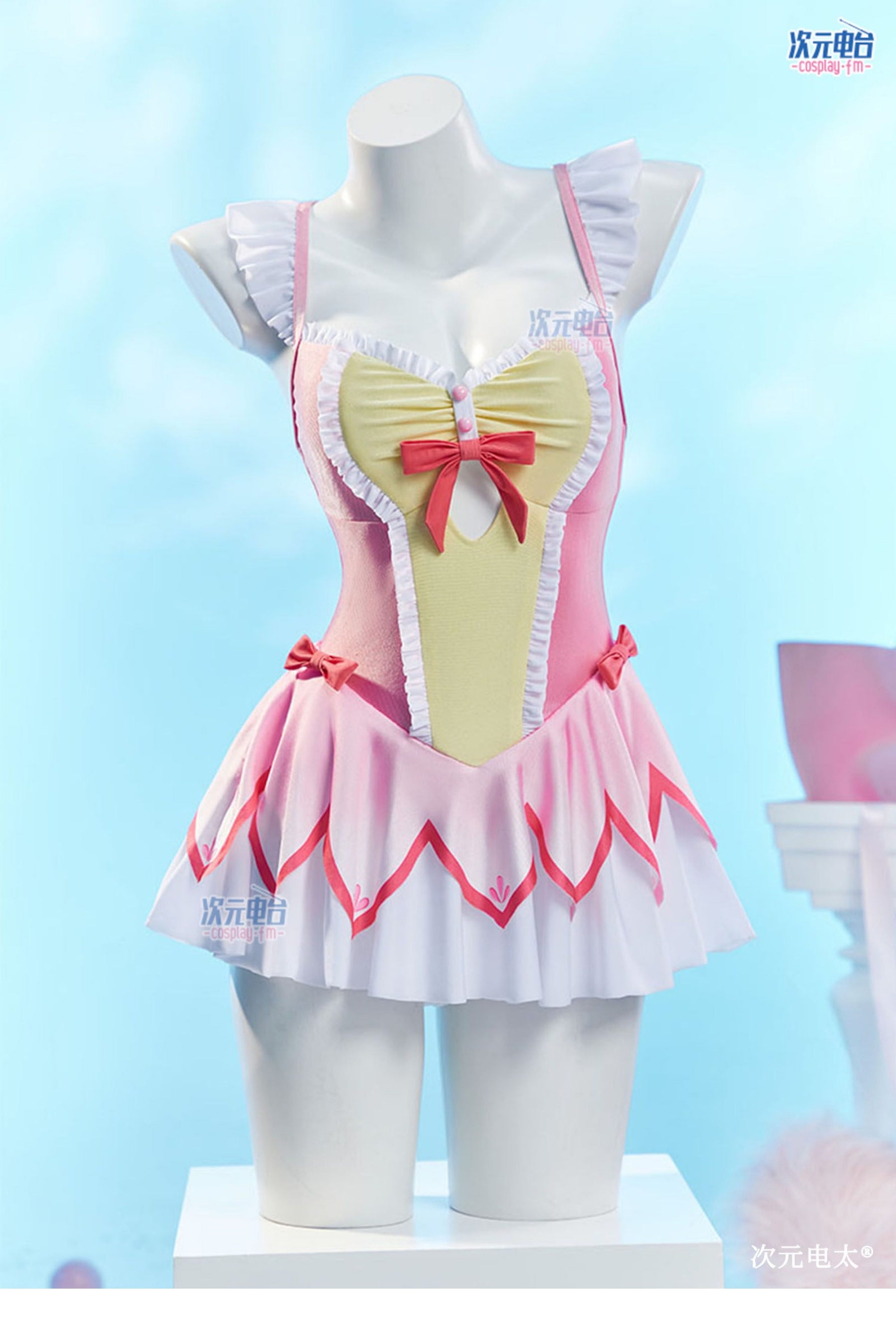 Shusheng-R Anime Puella Magi Madoka Magica Kaname Madoka Jumpsuit swimsuit Cosplay Costume S-XL