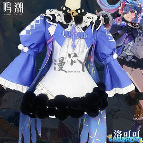 Game Wuthering Waves ROCCIA Cosplay Costume ROCCIA Two Tail Women Girl Halloween Performance Stage Roleplay Uniform