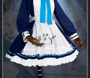 Anime Game Blue Archive Cosplay Saiba Midori Saiba Momoi Costume Maid Uniform Lolita Cat Ears Tail For Halloween Customized
