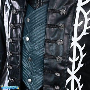 Hot Game DMC5 Cosplay Vergil Costume Nelo Complete Outfit Halloween Carnival Men Suit Jacket Vest Costume
