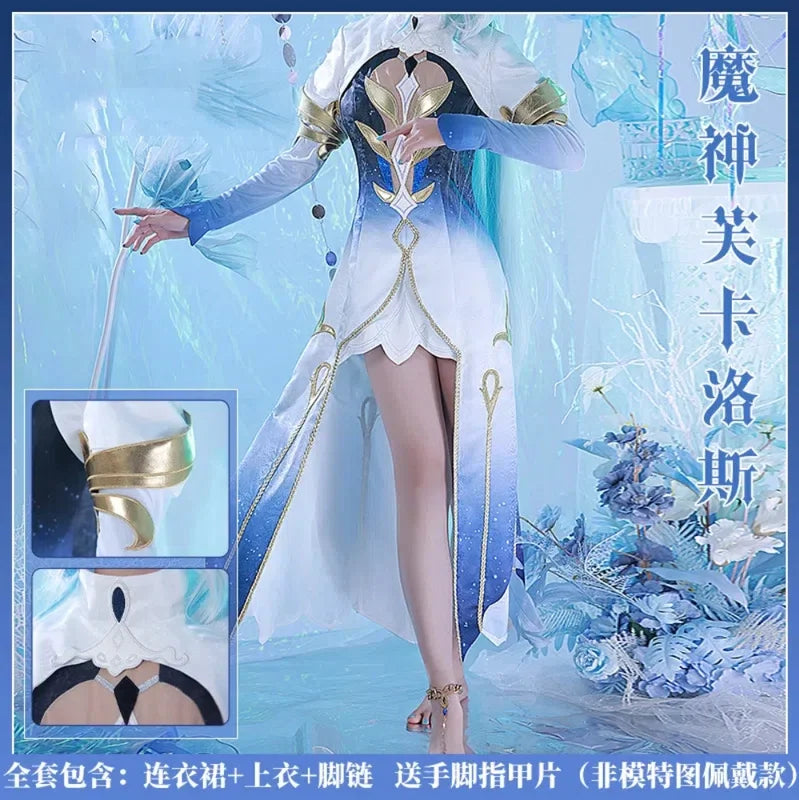 Genshin Impact Furina De Fontaine Cosplay Costume Focalors Cos Game Anime Party Uniform Hallowen Play Role Clothes Clothing