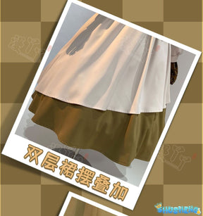 Anime Cardcaptor Sakura Card Captor Tomoyo Daidouji Cosplay Costume Brown Princess Long Dress Woman Cute Daily Leisure Suit