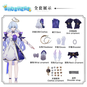 Honkai Star Rail Robin Cosplay Costume Dress Uniform Headwear Childhood clothing Halloween Party for Women