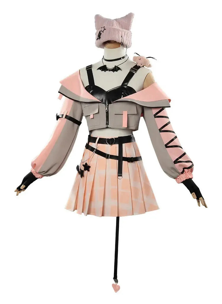 Akiyama Mizuki Momoi Airi Kiritani Haruka Hanasato Minori Little devil Cosplay Pjsk Costume Halloween New JK Prop Wig Uniform
