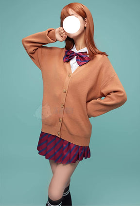 Anime Yamai Ren Komi Can't Communicate Cosplay Costume Halloween Carnival Sweet JK Uniform Sweater Coat Socks Women's Man Set