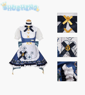 Game Genshin Impact Faruzan Cosplay New Sweet Maid Dress Party Carnival Lolita Uniform Large bow tie Accessory girl Faruzan Set