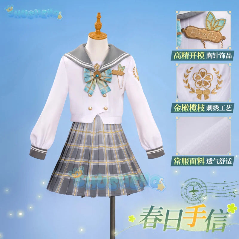 Honkai：Star Rail Firefly Spring Gift Cosplay Costume Uniform Halloween Carnival Party Christmas Play Role Clothes Clothing