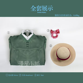 Anime Howl Cosplay Costume Sophie Dresses Hatter Costume Long Dress Apron Women Halloween Costume
