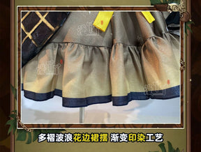 Kagaminee Rin x Rascal Collab Witchh Gothicc Halloween Cosplay Costume