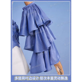 Dragon King The Gate to Cassell Jörmungandr Cosplay Xia Mi Costume Halloween party sweet dress props wig accessories Woman set
