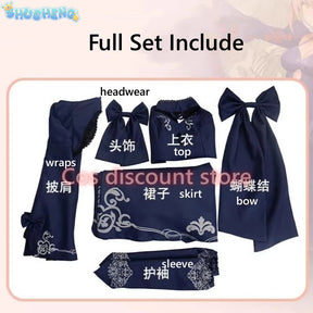 Alter Cosplay FGO Altria Pendragon Cosplay Costume Anime Women Blue Skirt Uniform Role Play Clothing Halloween Costumes Stock