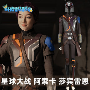 Carnival Halloween Masquerade Clothes New TV Show Hero Sabine Wren Cosplay Costume Complete Set Outfit With Flight Suit Armor