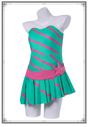 Winx Club Stella Cosplay Costume Anime Magical Fairy Party Green Dress Props Halloween Roleplay Outfit Costume Woman Disguise