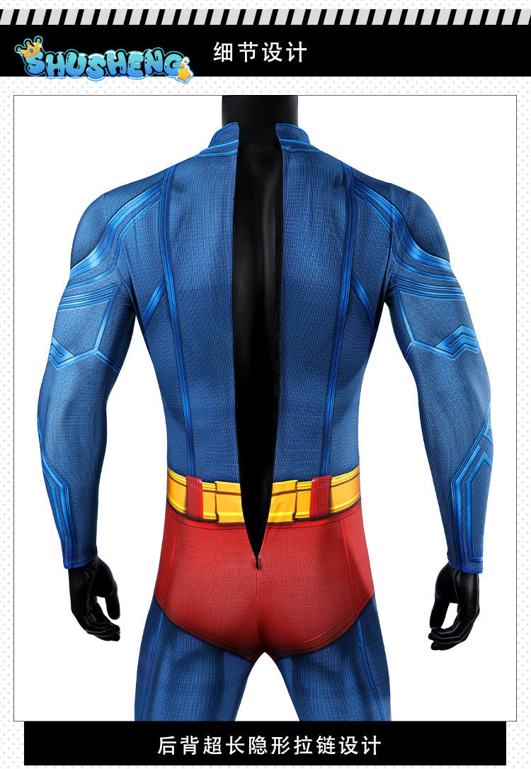 SuperMan Cosplay 3D Printed Zentai Bodysuit Superman Clark Kent Spandex Outfit Cosplay Halloween Costume