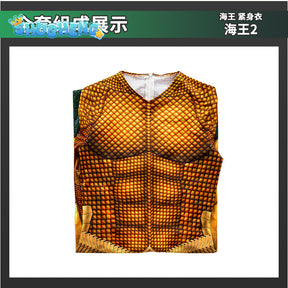 Aquaman Cosplay Costumes Man Boys Male Arthur Zentai Bodysuit Suit Adults Kids Superhero Halloween Jumpsuit