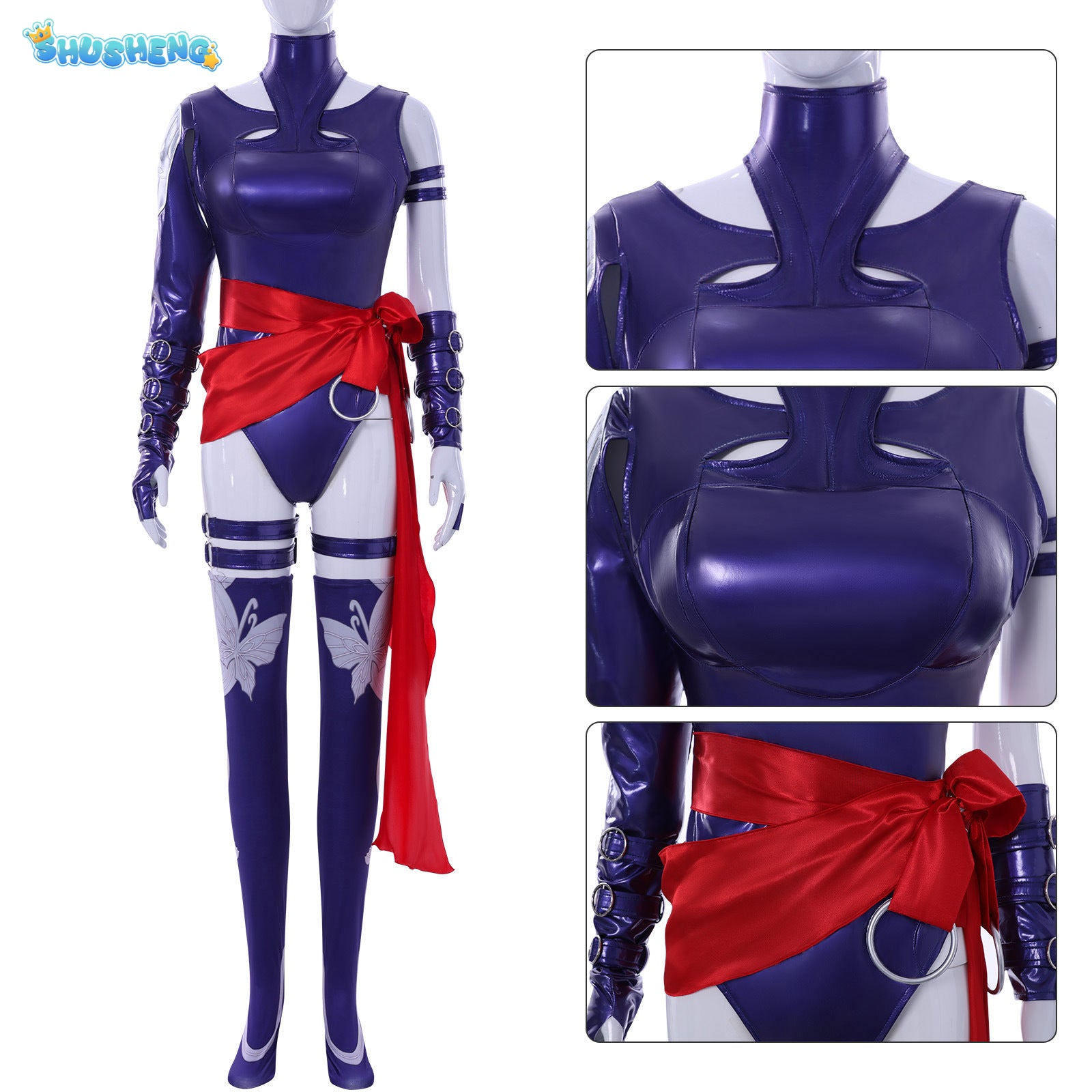 Marvel Rivals Psylocke Cosplay Costume Fantastic Women Jumpsuit