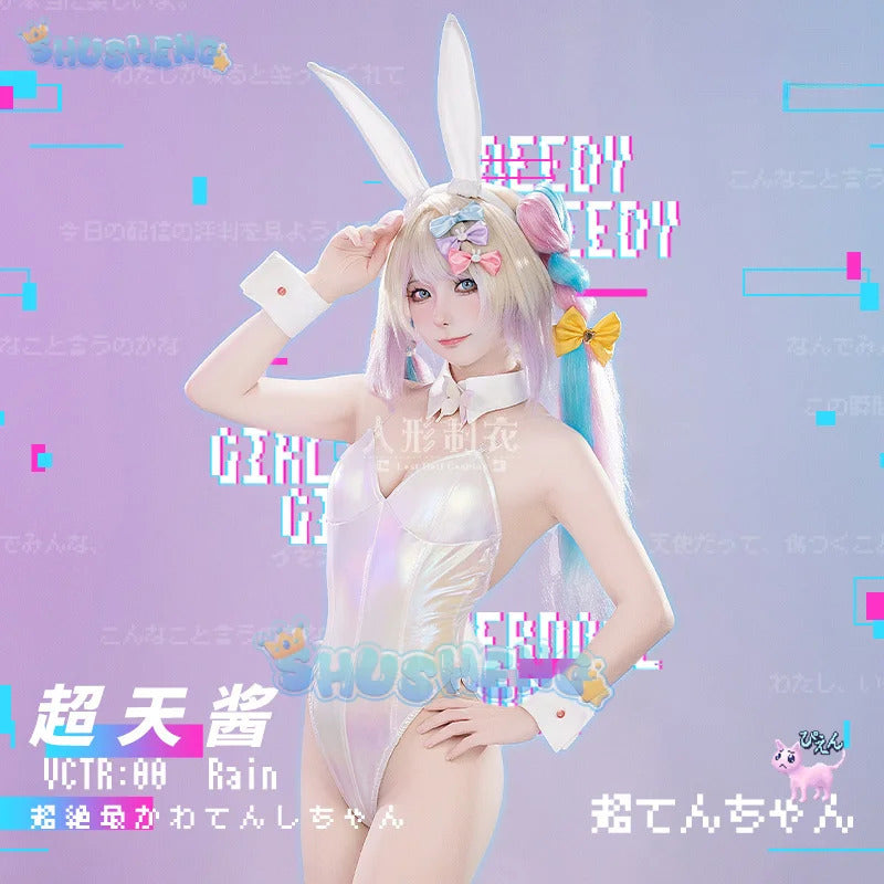 Game NEEDY GIRL STREAMER OVERDOSE KAngel/Ame-Chan Cosplay Costume Rabbit Girl Outfit Halloween Carnival Party Clothing