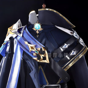 Lohen cosplay Game Cosplay Series:Genshin Impact Knights of Favonius Lohen 3D mold props Cosplay Costume full set Shusheng