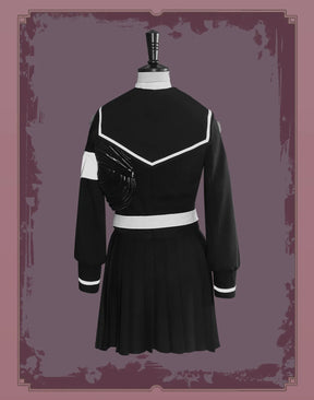 Tsukumo Kako Cosplay The Hundred Line -Last Defense Academy- Costume Halloween Women JK Uniform Coat Short Skirt Belt Tie Set