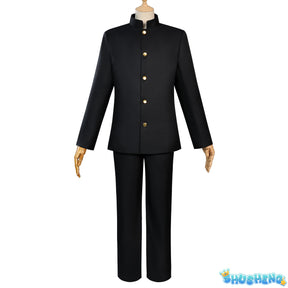 Anime GinpachiSensei Comic Con Gintama Shimura Shinpachi Costume Dk Shcool Suit Glasses For Man Halloween Christmas