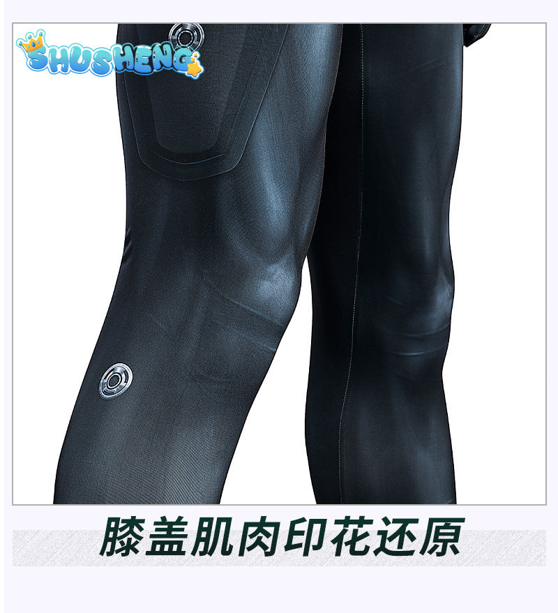 Aquaman Black Manta Cosplay Costume 3D Printed Superhero David Hyde Costume Spandex Suit Halloween Costume Bodysuit for Adult