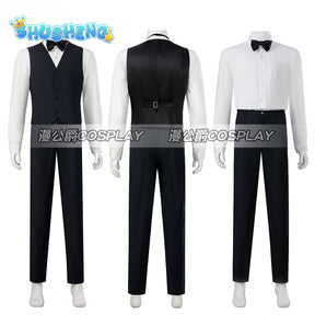 Joker Costume Adults Suitable for Halloween Party Carnival Stage Performance White Cosplay Costume