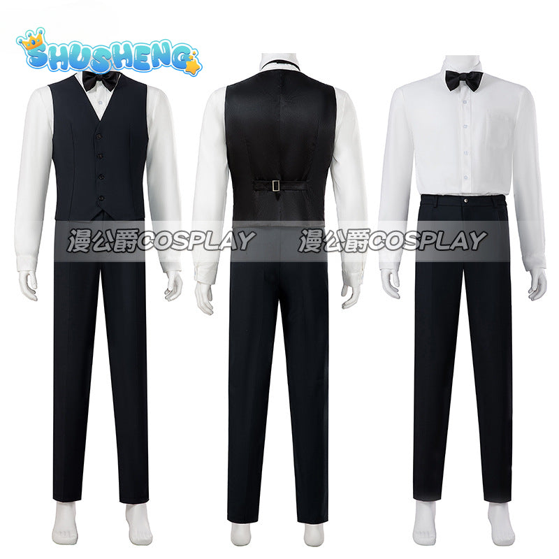 Joker Costume Adults Suitable for Halloween Party Carnival Stage Performance White Cosplay Costume