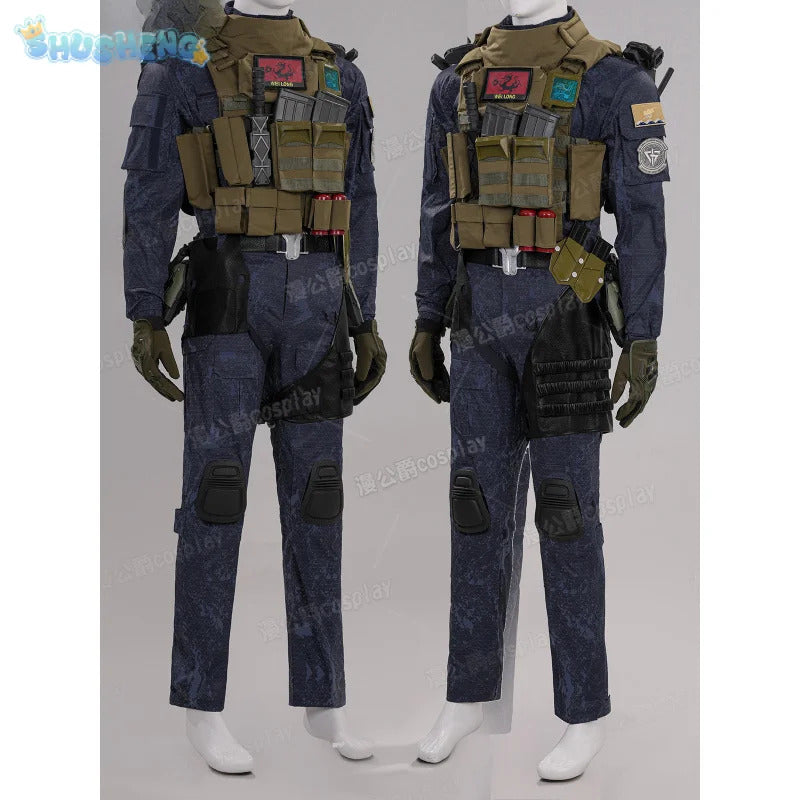 Game Delta Force: Hawk Ops Long Wei Cosplay Costume Halloween high-quality men women combat uniforms prop gloves accessories set