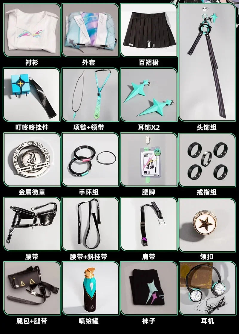 Shusheng-R Wuthering Waves Lynae JK Uniform Cosplay Costume