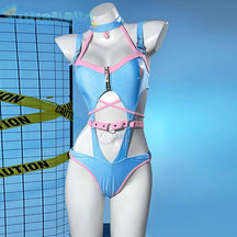 D.Va Cosplay Game Overwatch Costume Water solvent sexy swimsuit dress jumpsuit Accessories Halloween party women's D.Va uniform