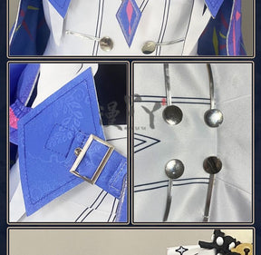 Game Wuthering Waves ROCCIA Cosplay Costume ROCCIA Two Tail Women Girl Halloween Performance Stage Roleplay Uniform