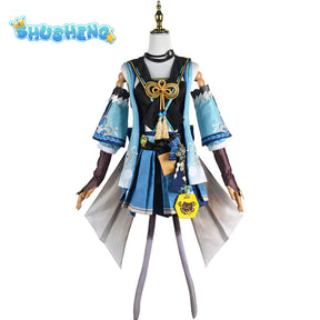 Kirara Cosplay Genshin Impact Costume Wig New Skin Sweet Lovely Game Suit Uniform Dress Full Set Halloween Party Outfit Women