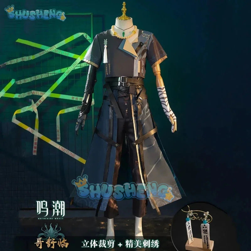 Wuthering Waves Geshu Lin Cosplay Costume Uniform Midnight Rangers Jiyan Jinzhou Huanglong Halloween Party for Women Men S-XXL