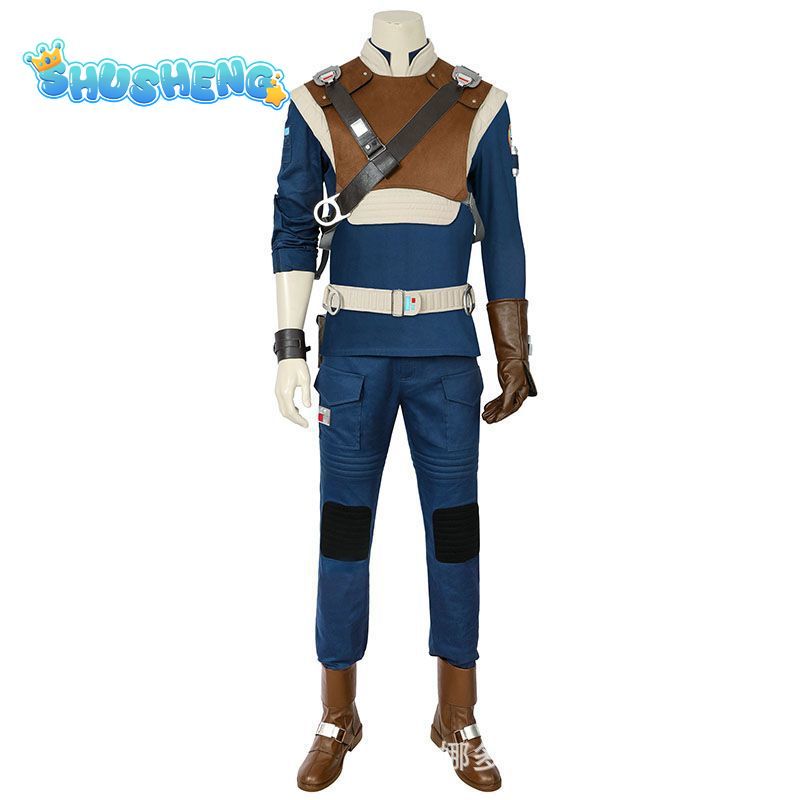 StarWars Jedi Fallen Order Cal Kestis Cosplay Costume Halloween Party Costumes Super Men Battle Suit Costume