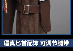 Lies of P: Overture Male lead P Cosplay Costume Coat pants belt props accessories scarf set Halloween party new fashion uniform