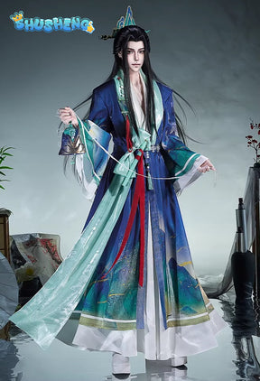 New Game skin Cosplay Series:Identity V Wu Chang (Xie Bian/Fan Wujiu) - Verdant Realms Unfurled Cosplay Costume full set Shushengcos S-XL