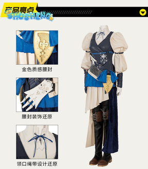 Final Fantasy XVI Jill Warrick Cosplay Fantasy Anime Game FF16 Costume Disguise Adult Women Cosplay Roleplay Fantasia Outfits