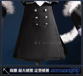 Shusheng Arknights Lappland Cosplay Costume Uniform Halloween Carnival Party Christmas Play Role Clothes Clothing for Women