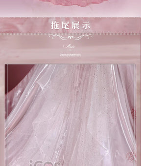 Sword Art Online Yuuki Asuna Cosplay Costume Rose Wedding Dress Uniform Halloween Carnival Party Christmas Play Role Clothing