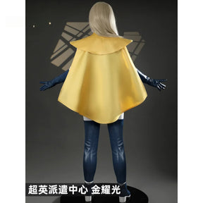 Shusheng-R Dispatch Blonde Blazer Cosplay Costume Superhero 3D Jumpsuit Shoes Sexy Women Zentai Female Halloween Party Bodysuit