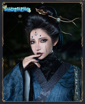 Black Myth Wukong Spider Goblin Fourth Sister Cosplay Costume Game Uniform Hanfu Headwear Halloween Party for Women Props