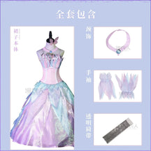 Shusheng-R Movie Barbie Cosplay barbie Swan Lake Ballet Dress Costume Halloween Carnival Sweet Women's Dress Accessories Props Uniform Set