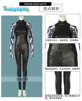 Alita Battle Angel Alita Cosplay Costume 3D Printed Jacket Superhero Cosplay Halloween Suit Leather Vest Pants