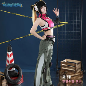 Game Juno OVERWATCH2 Cosplay Costume Halloween party casual men women uniform jacket strapless pants prop set