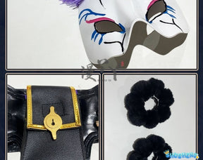 Game Wuthering Waves ROCCIA Cosplay Costume ROCCIA Wig Two Tail Women Girl Halloween Performance Stage Roleplay Uniform